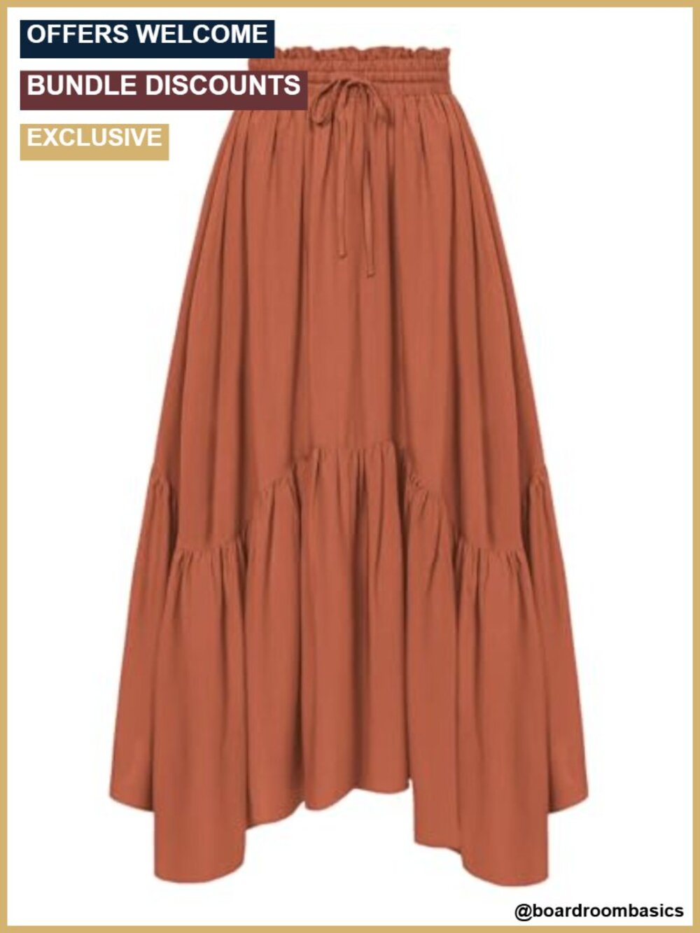 Flowy Maxi Skirt for Women with Pockets Renaissance Boho A-Line